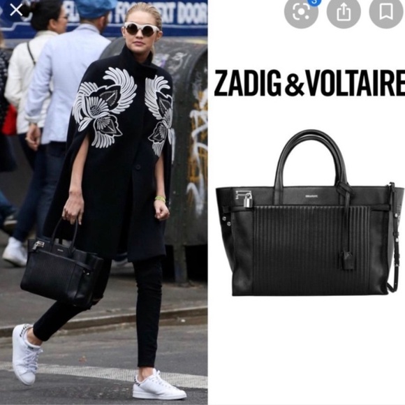 Zadig & Voltaire Candide large satchel Tote bag - Picture 2 of 16